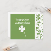Tag der Blumenstraube St. Patrick Karte (Vorderseite/Rückseite Beispiel)