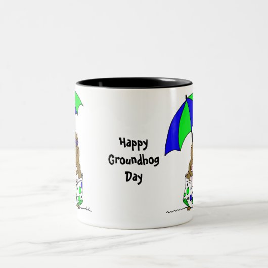 Tag der Bodenschätze | Strandschirm Zweifarbige Tasse (Mittel)