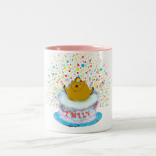 Tag der Bodenschätze Zweifarbige Tasse (Mittel)