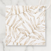 Tag der botanischen Gastgeschenk Hochzeit der trop Geschenkanhänger (Rückseite)