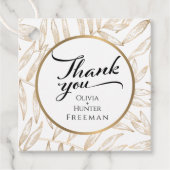 Tag der botanischen Gastgeschenk Hochzeit der trop Geschenkanhänger (Vorderseite)