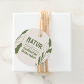 Tag der botanischen, modernen Produktverpackung Geschenkanhänger (Beispiel)