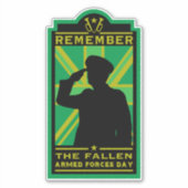 Tag der britischen Streitkräfte Aufkleber (Vorderseite)