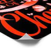 Tag der Chemo Leukämie Bewusstseinsstörung Schmett Poster (Ecke)