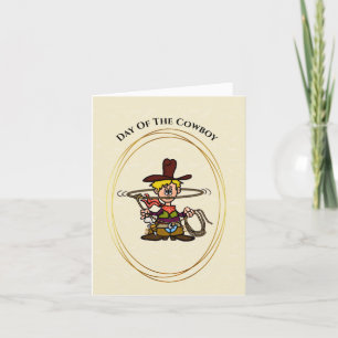Tag der Cowboy Rootin' Tootin' Card Karte