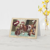 Tag der Dachshund-der glückliche Mutter Karte (Gelbe Blume)