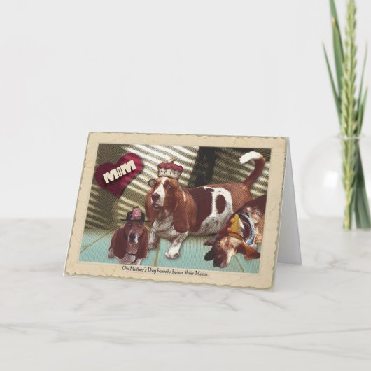 Tag der Dachshund-der glückliche Mutter Karte (Vorderseite)