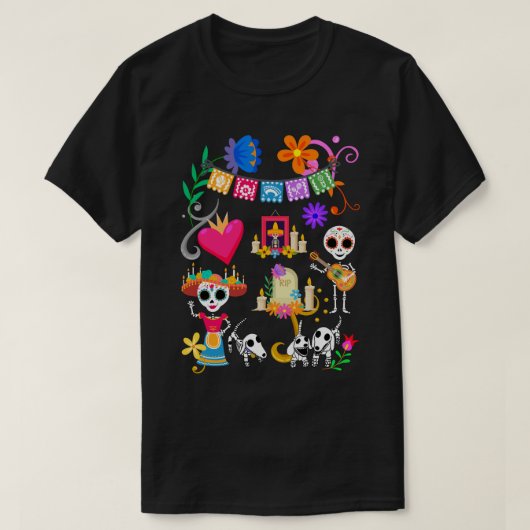 Tag der Dackel der Toten Fiesta T-Shirt (Design vorne)