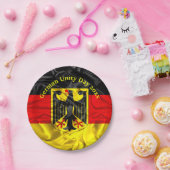 Tag der Deutschen Einheit, Deutschland Nationalfei Pappteller (Party)