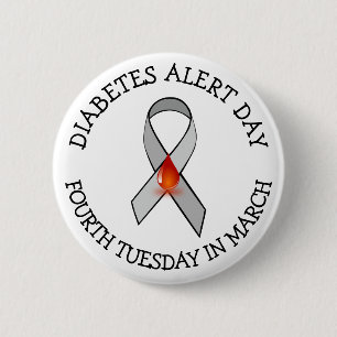 Tag der Diabetes-Warnung Button