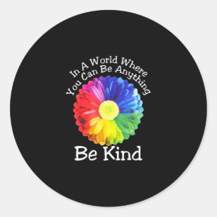 Tag der Einheit in einer Welt, in der man alles se Runder Aufkleber