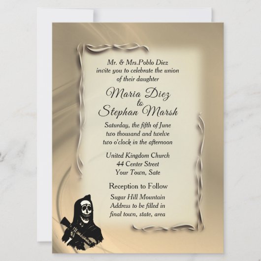 Tag der Einladungen zur Toten Hochzeit (Vorderseite)