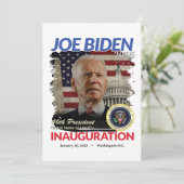 Tag der Einweihung 2025 Joe Biden Viewing Party Einladung (Stehend Vorderseite)