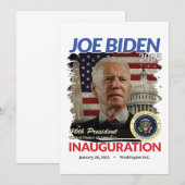 Tag der Einweihung 2025 Joe Biden Viewing Party Einladung (Vorne/Hinten)