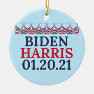 Tag der Einweihung von Joe Biden Kamala Harris Keramik Ornament