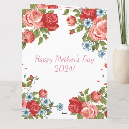 Tag der eleganten Mütter Karte (Rückseite)