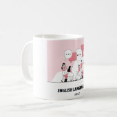 Tag der englischen Sprache Kaffeetasse (Vorderseite Links)