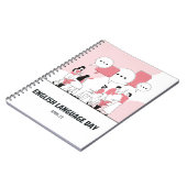 Tag der englischen Sprache Notizblock (Linke Seite)