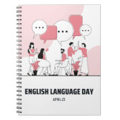 Tag der englischen Sprache Notizblock (Vorderseite)