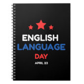 Tag der englischen Sprache Notizblock (Vorderseite)
