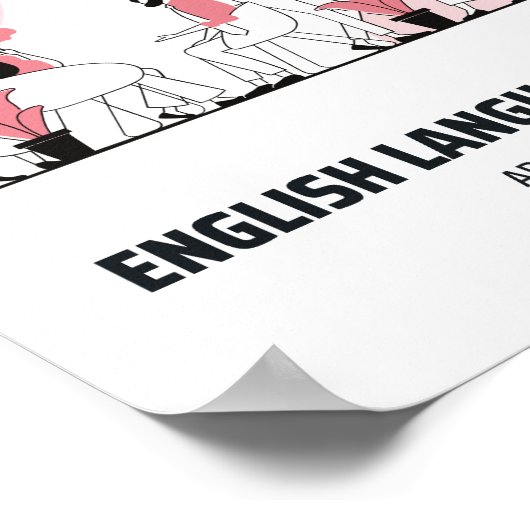 Tag der englischen Sprache Poster (Ecke)