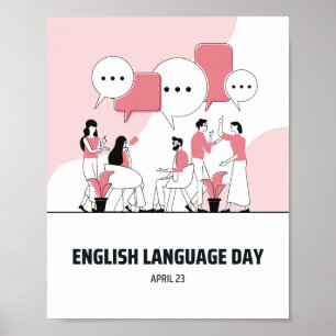 Tag der englischen Sprache Poster