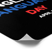 Tag der englischen Sprache Poster (Ecke)