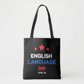 Tag der englischen Sprache Tasche (Vorderseite)