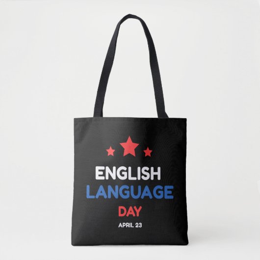 Tag der englischen Sprache Tasche (Vorderseite)