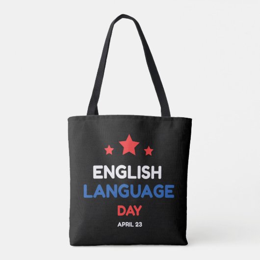 Tag der englischen Sprache Tasche (Rückseite)