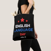 Tag der englischen Sprache Tasche (Von Nahem)