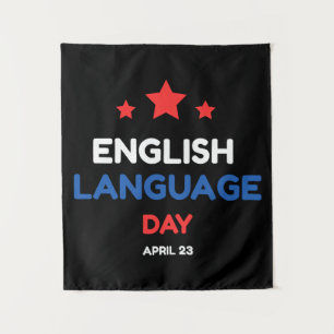 Tag der englischen Sprache Wandteppich