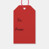 Tag der Erdbeere auf dem Bauernmarkt Geschenkanhänger (Rückseite)