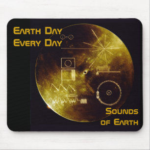 Tag der Erde 2012 - Goldene Schallplatte der Erde Mousepad