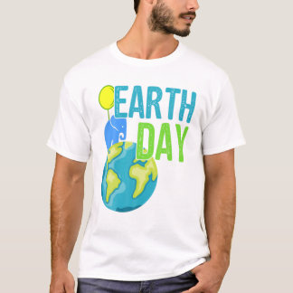 Tag der Erde 2019 T Großartiger Vintage-Elefant zu T-Shirt