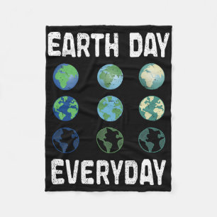Tag der Erde Alltag Planet Jahrestag Erde Tag Fleecedecke