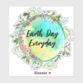 Tag der Erde, Alltagsticker Aufkleber (Blatt)