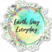 Tag der Erde, Alltagsticker Aufkleber (Vorderseite)