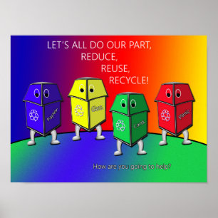 Tag der Erde-Bewusstseins-Plakat Poster