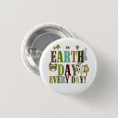 Tag der Erde Button (Vorne & Hinten)