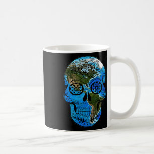 Tag der Erde des Zuckerschädels - Tag der Toten Er Kaffeetasse