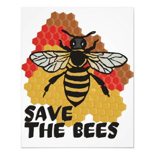 Tag der Erde, die Bienen Gerettet Fotodruck (Vorne)