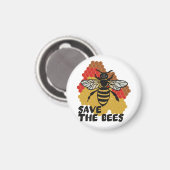 Tag der Erde, die Bienen Gerettet Magnet (Vorderseite/Rückseite)
