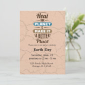 Tag der Erde Einladung (Stehend Vorderseite)