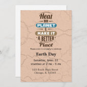 Tag der Erde Einladung (Vorne/Hinten)