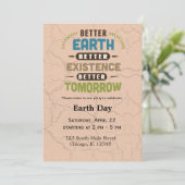 Tag der Erde Einladung (Stehend Vorderseite)