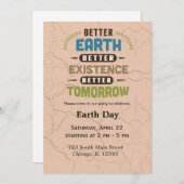 Tag der Erde Einladung (Vorne/Hinten)