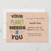 Tag der Erde Einladung (Vorderseite)