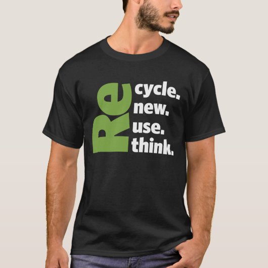 Tag der Erde - Erneute Wiederverwendung Gerecycelt T-Shirt (Vorderseite)