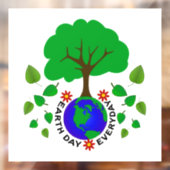 Tag der Erde  Fensteraufkleber (Blatt 2)